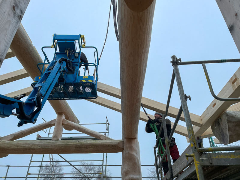 Aufbau des Timberjacks Bispingen