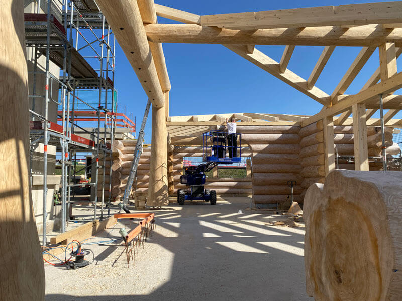 Aufbau des Timberjacks Düren
