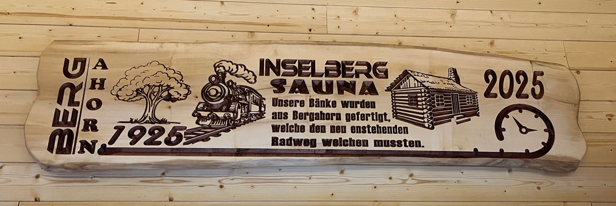 Sauna Naturstammhaus im Inselbergbad