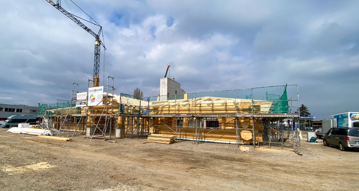 Aufbau Timberjacks Bensheim