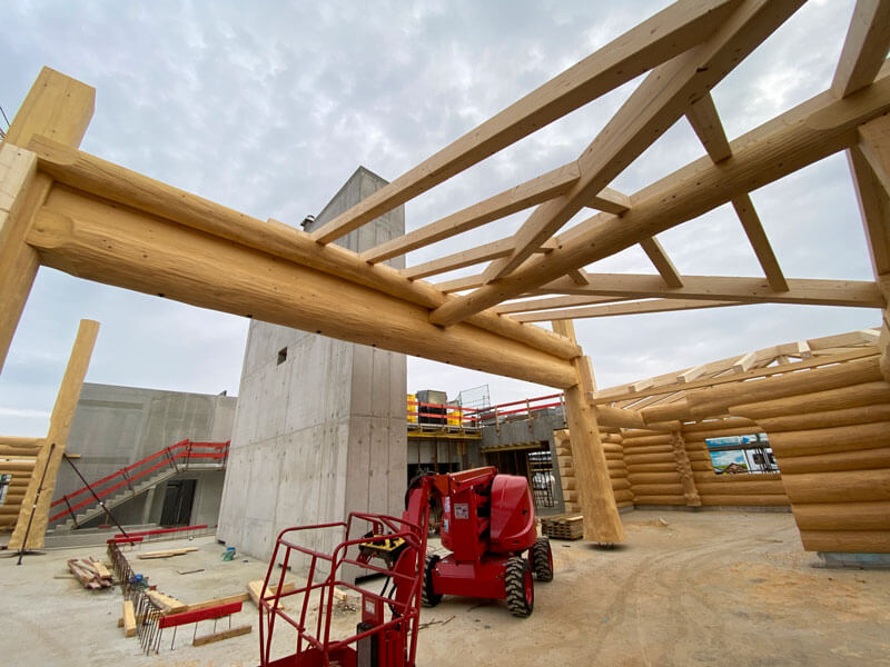 Aufbau Timberjacks Bensheim