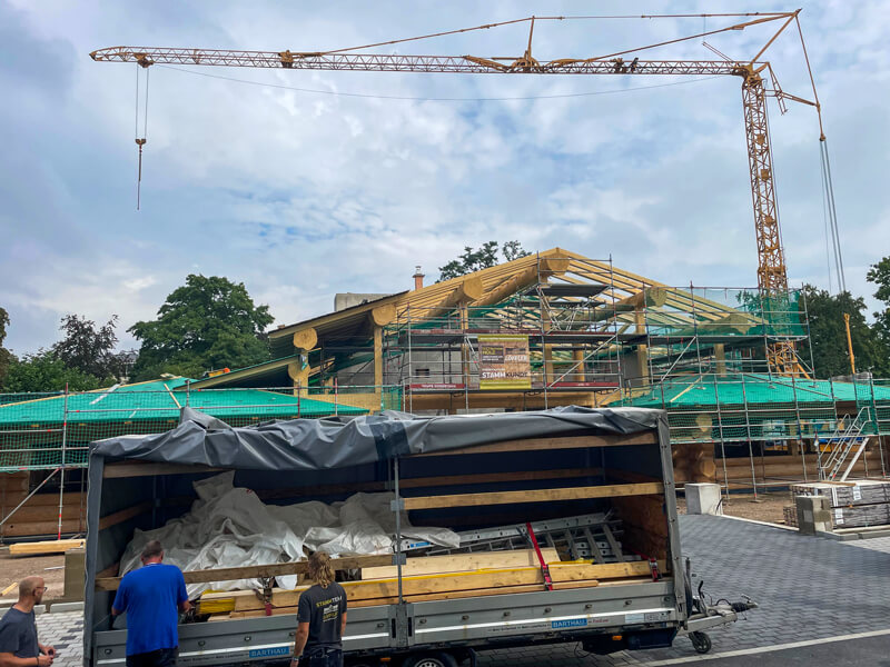 Aufbau Timberjacks Bocholt