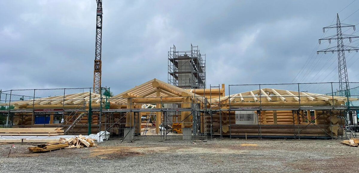 Aufbau Timberjacks Wolsburg